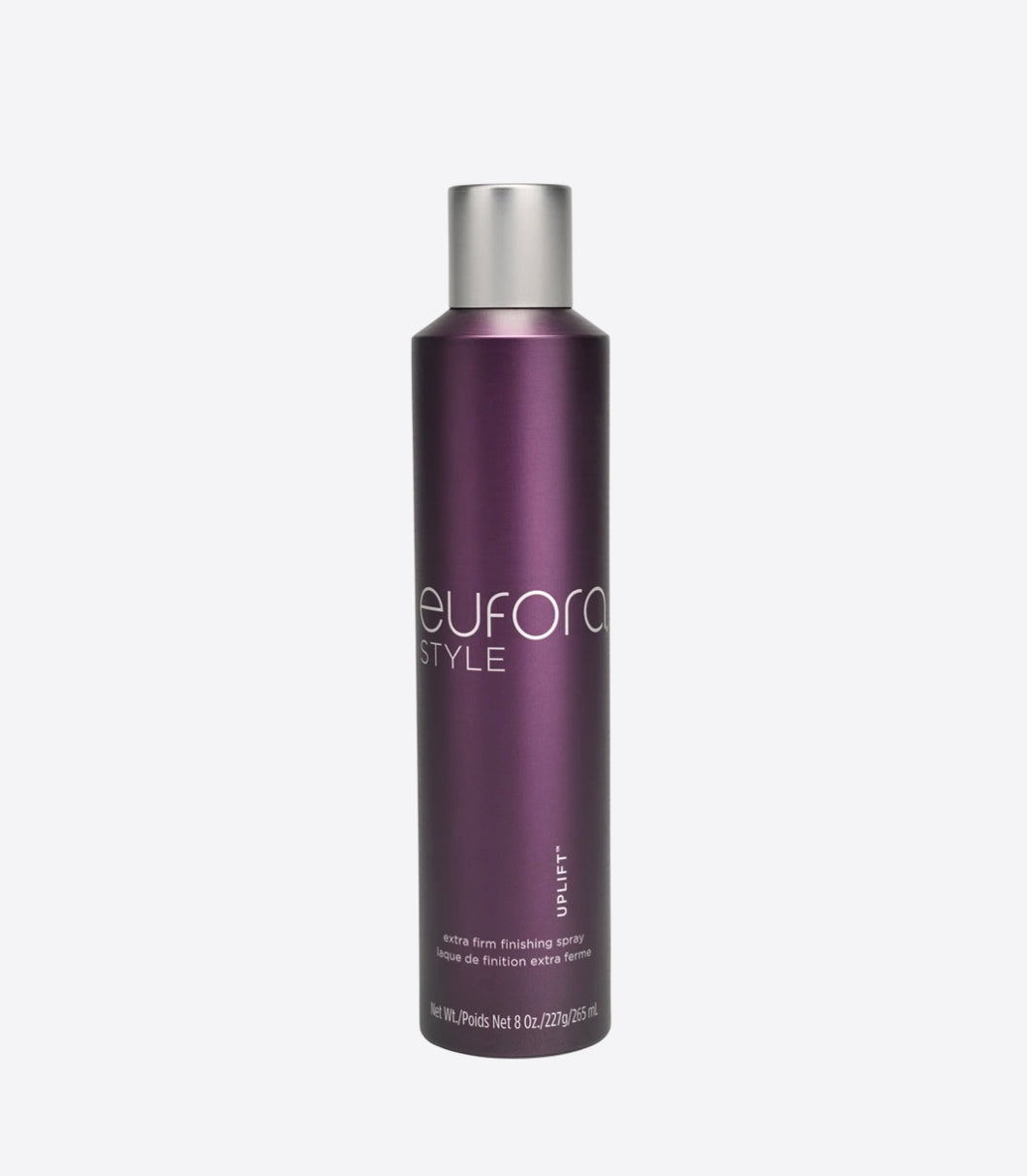 Eufora Uplift Hairspray is a Extra Firm Spray for long lasting style retention.