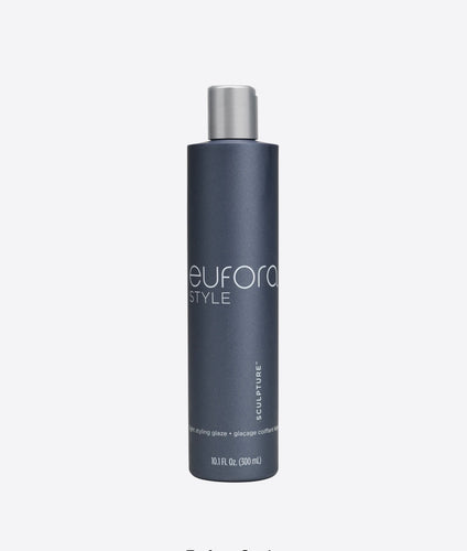 Eufora Sculpture is a Styling glaze that delivers medium styling control. Helps reduce frizz and static fly aways.  Pair with Illuminate Spray Shine to create a colour-locking system to maintain your colour longer.