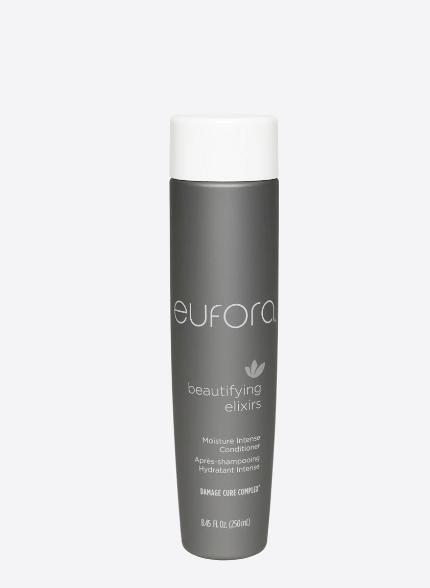  Eufora Beautifying Elixirs Moisture Intense Conditioner. Rejuvenating conditioner to help repair dry, brittle and damaged hair. Delivers soft, smooth and moisturized shine. Believe us when we say your hair will thank you for using this.
