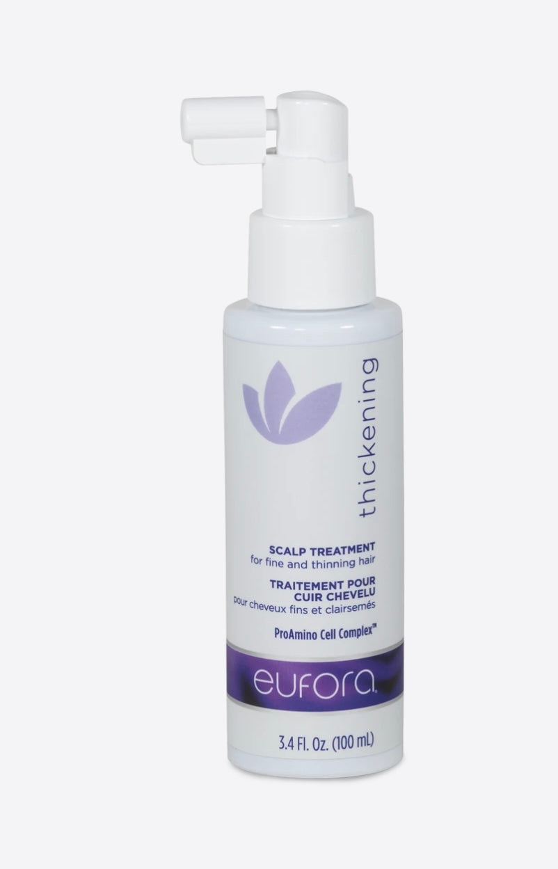 Breakthrough scalp treatment works to stimulate the scalp and hair follicles. Eufora Thickening Scalp Treatment.