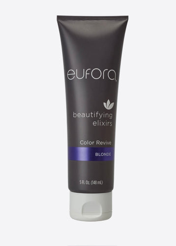 Eufora Beautifying elixirs COLOUR REVIVE delivers exceptional vibrancy, shine, and conditioning benefits.  -Brightens and removes brassiness in Blonde and Highlighted hair.