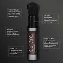Load image into Gallery viewer, CONCEAL provides on the go temporary root touch up in a mess-free, self-dispensing brush. Spritz ELEVATE finishing spray to set the iconic powder in place.  Lightweight temporary root touch-up powder to instantly blend unwanted grey and regrowth.  Available in five shades: Black, Dark Brown, Brown, Auburn, Blonde.
