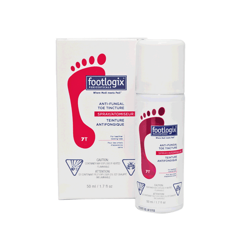 Footlogix Anti-fungal Toe Tincture is An effective spray, containing the proprietary anti-microbial ingredient Spiraleen®, is proven to provide care for unsightly toenails prone to fungal infections. Contains Avocado oil and Panthenol to restore toenails to optimum health.